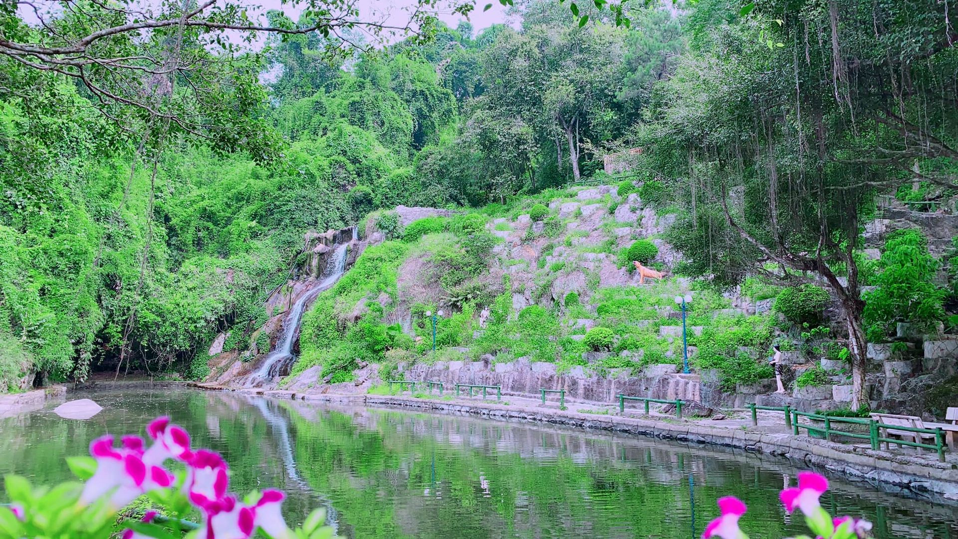 King's Pond tourist area in Ha Noi