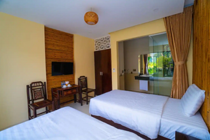 justfly trang an retreat phong 2 giuong don view vuon ninh binh