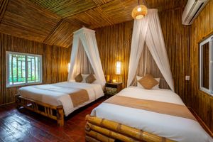 justfly ans eco garden bungalow lake view triple ninh binh
