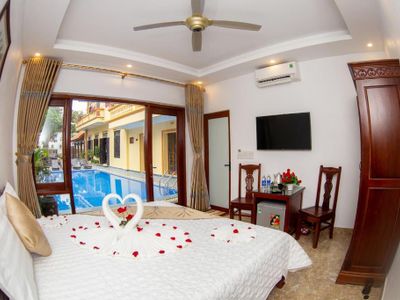 phong deluxe double view be boi lys homestay ninh binh