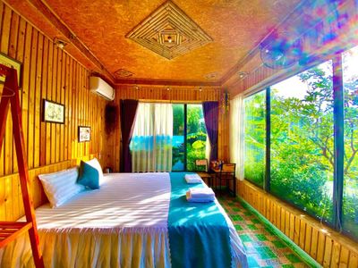 justfly phong luxury 2 nguoi hang mua bambo homestay