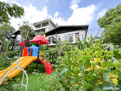 justfly bunglow family suoi ngoc retreat thach that