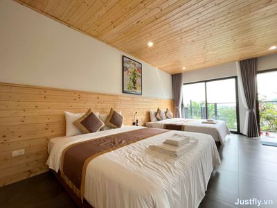 justfly bunglow family suoi ngoc retreat thach that
