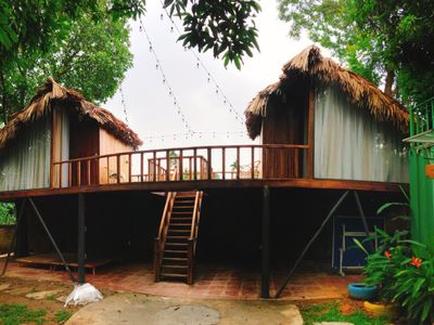 justfly tree house may tropical villas ba vi