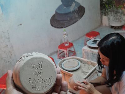 bat trang pottery class in old quarter hanoi
