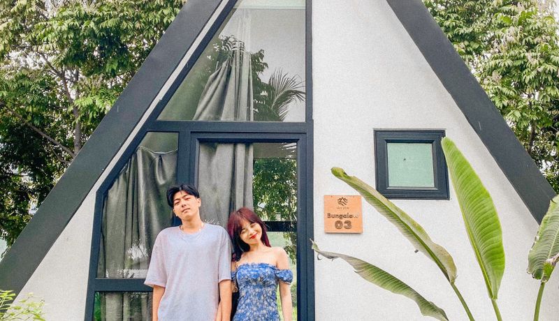 goc chup checkin bungalow tan view ba vi ha noi