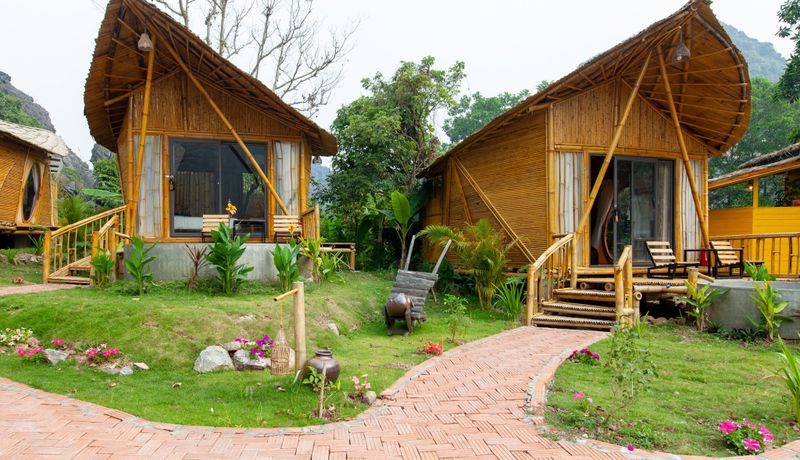 justfly trang an lamia bungalow ninh binh