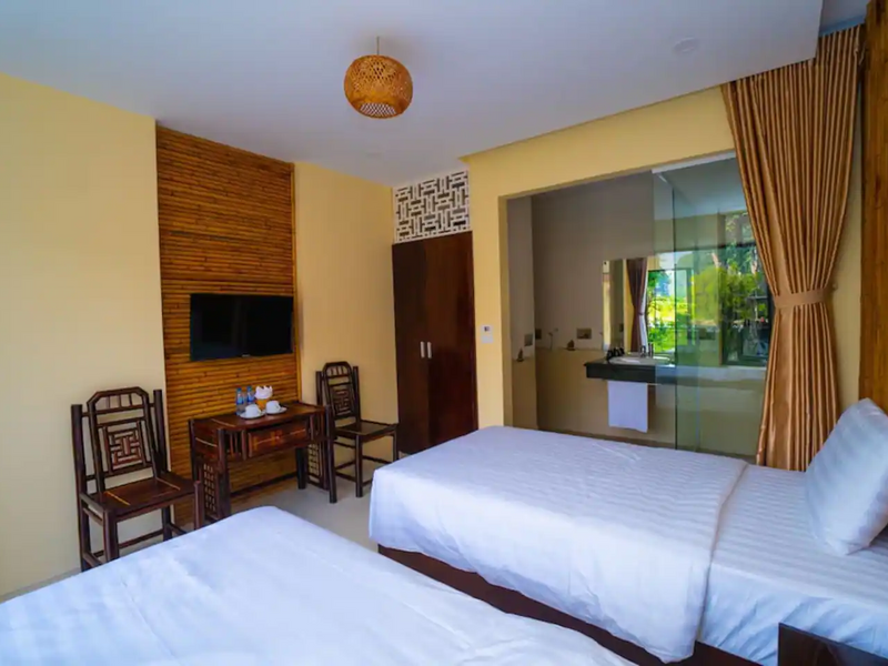 justfly trang an retreat phong 2 giuong don view vuon ninh binh