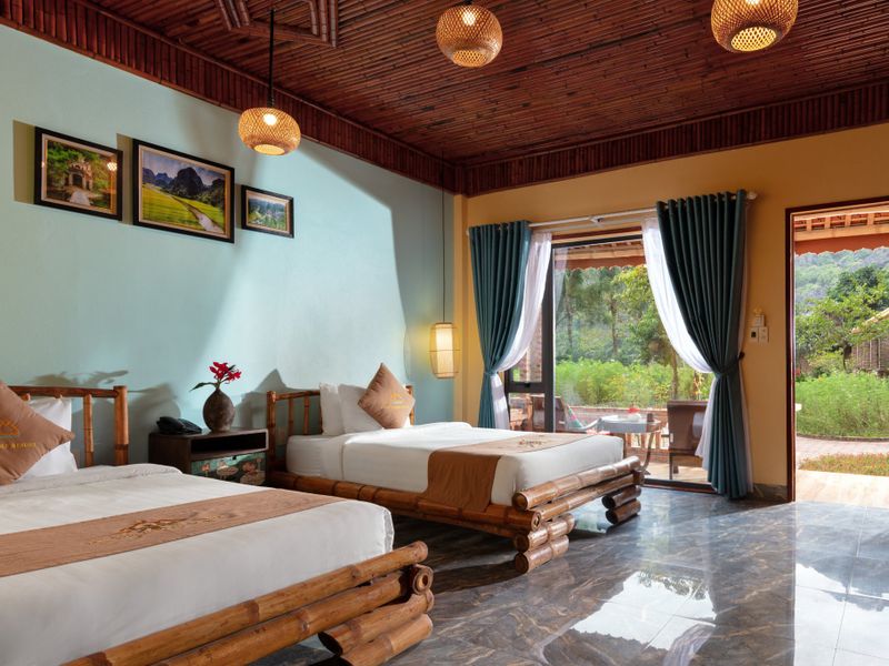 justfly ans eco garden deluxe garden view triple ninh binh 