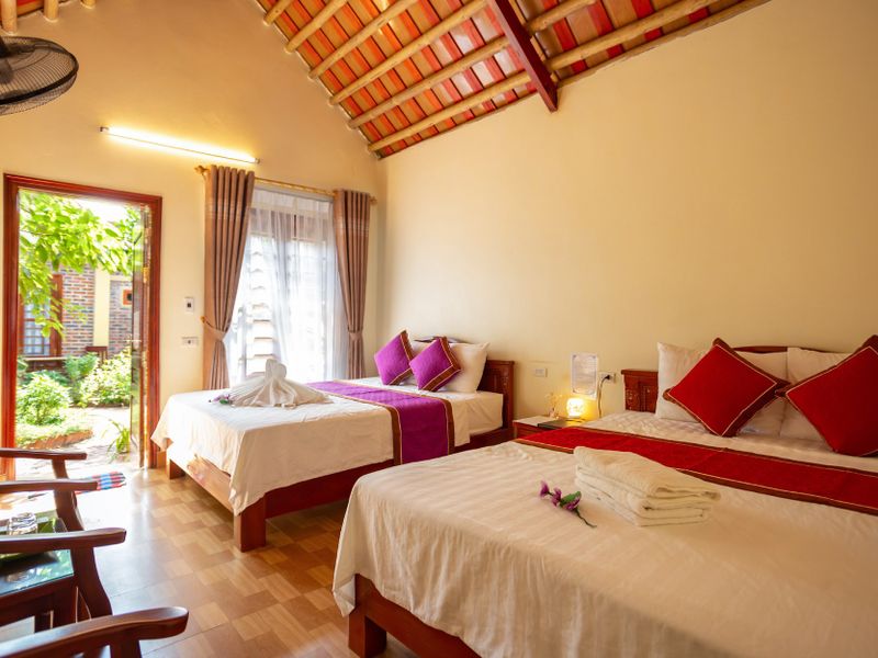 justfly bungalow gia dinh viet anh homestay ninh binh