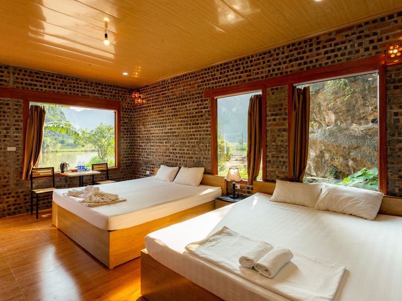 justfly family bungalow ham rong homestay ninh ninh
