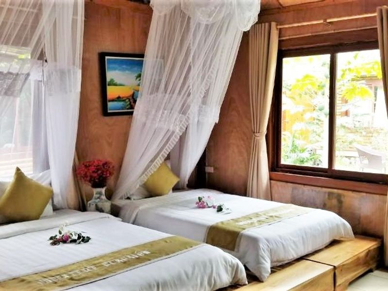 justfly phong twin green peace bungalow ninh binh