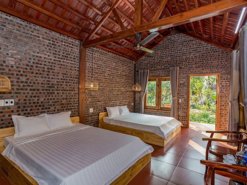 justfly deluxe family bungalow ninh binh family homestay ninh binh
