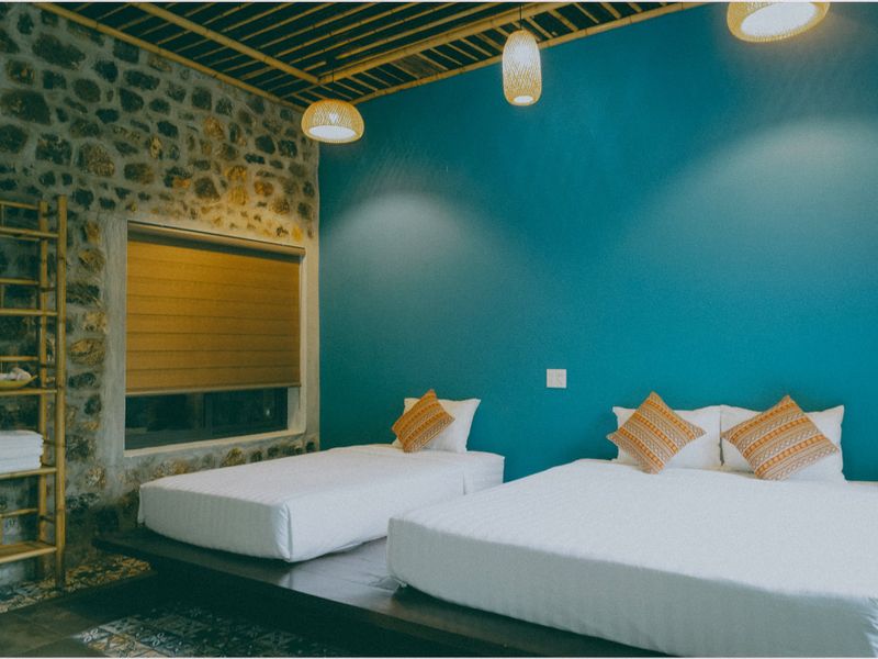 justfly triple garden view room trang an ecolodge ninh binh