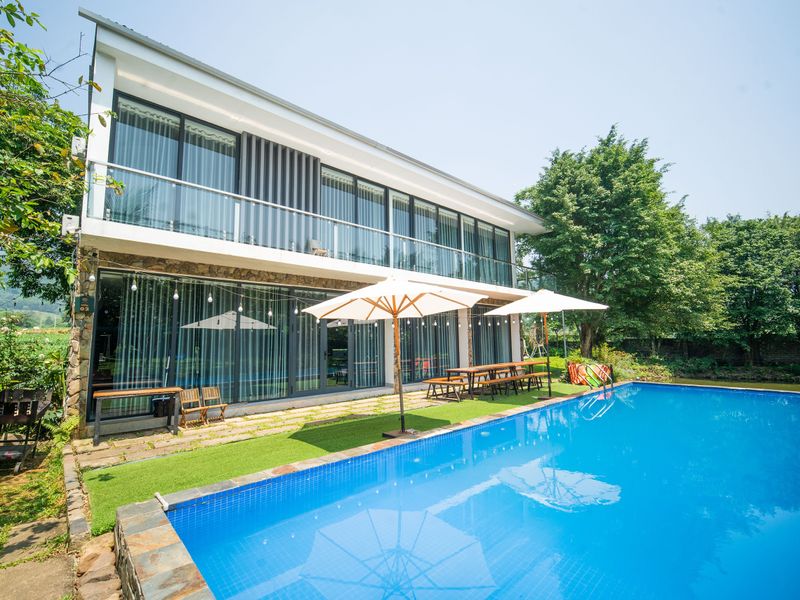 justfly villa 18 tan view bungalow villa homestay ba vi ha noi
