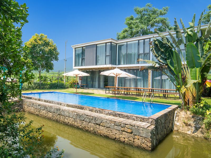 justfly villa 20 tan view bungalow villa homestay ba vi ha noi