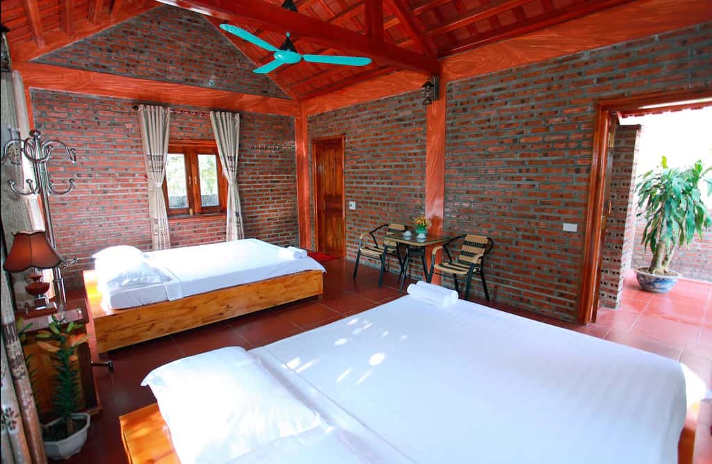 phong gia dinh view vuon ninh binh mountain view homestay