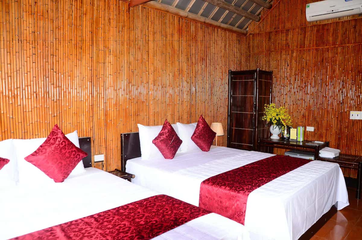 justfly bungalow 4 nguoi view be boi tam coc garden homestay ninh binh