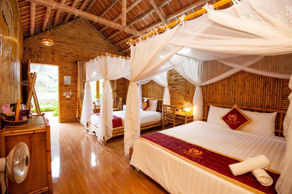  justfly deluxe triple phong tam rieng ngoai troi tam coc horizon bungalow ninh binh