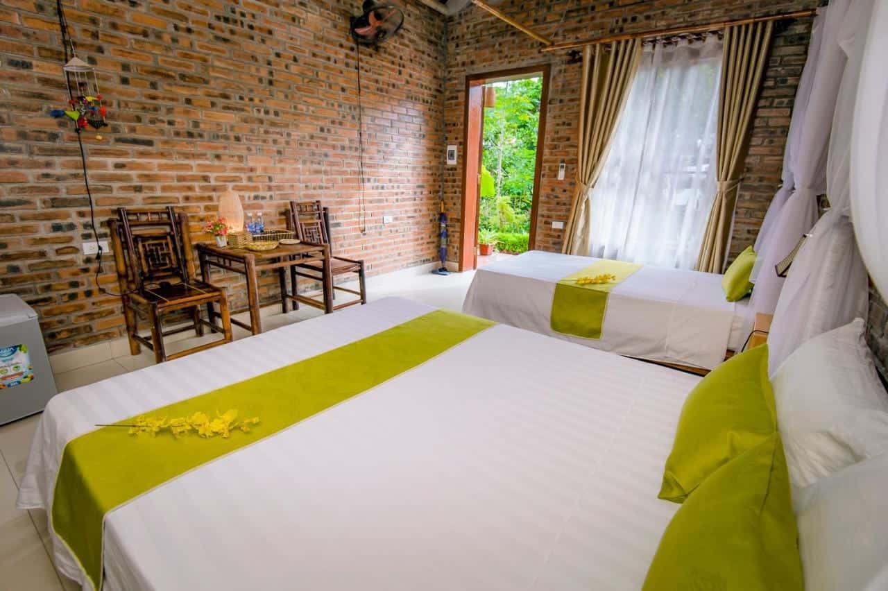justfly deluxe bungalow tam coc lake view homestay ninh binh