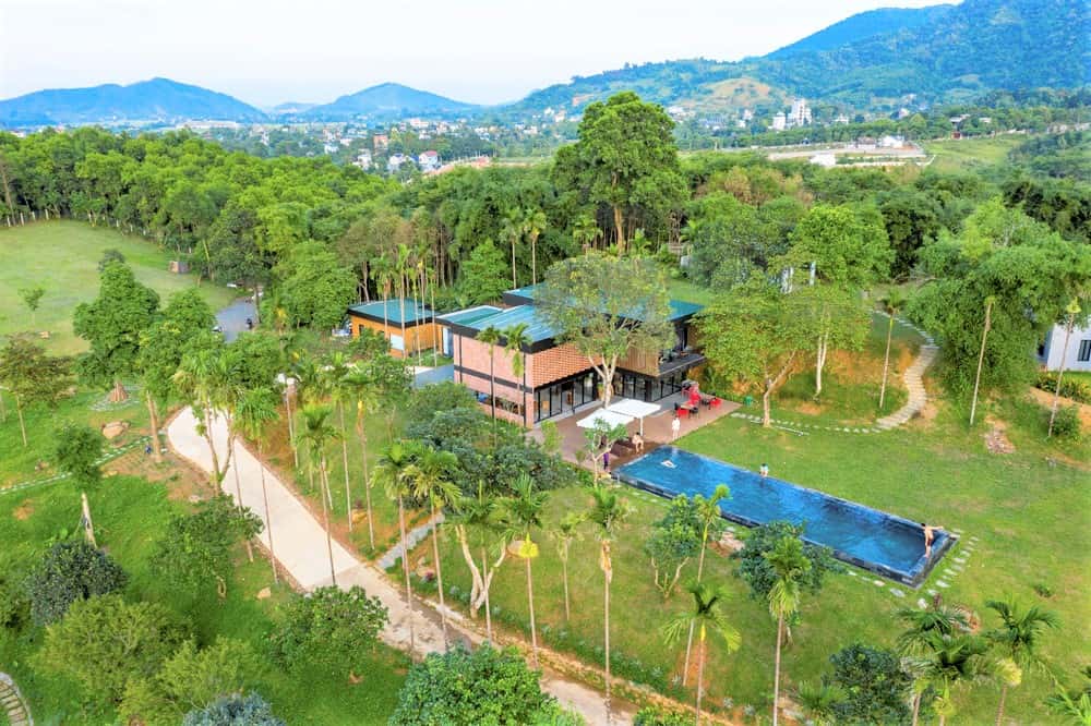 justfly mountain pool villa quin hill thach that ha noi