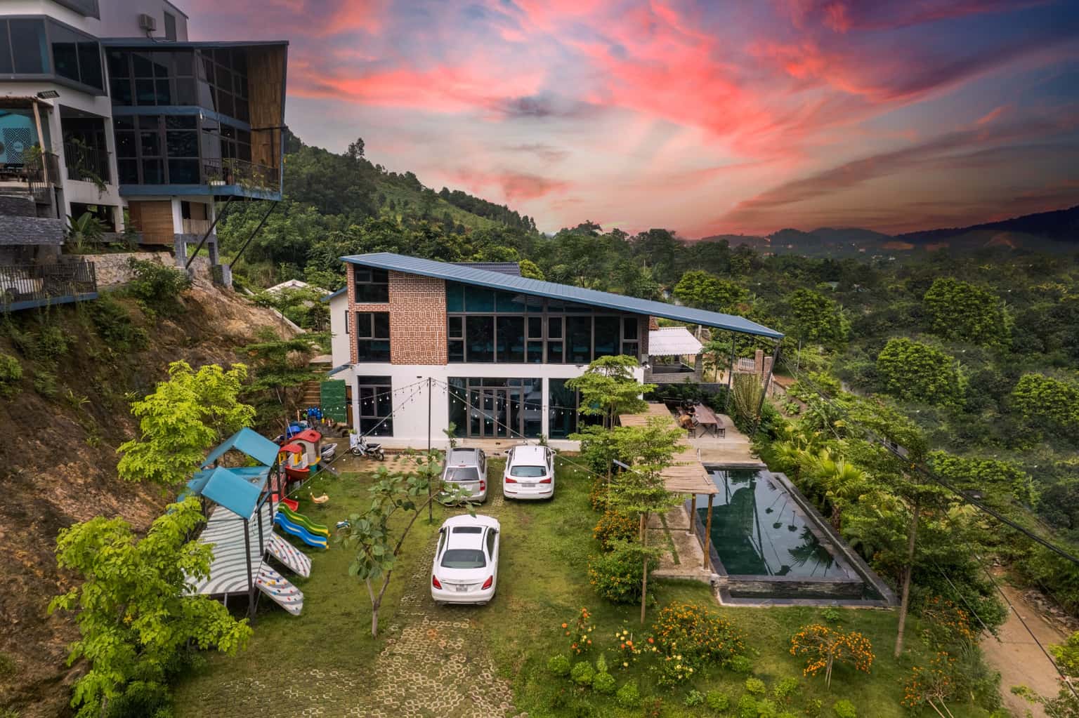 villa nang green filed ba vi