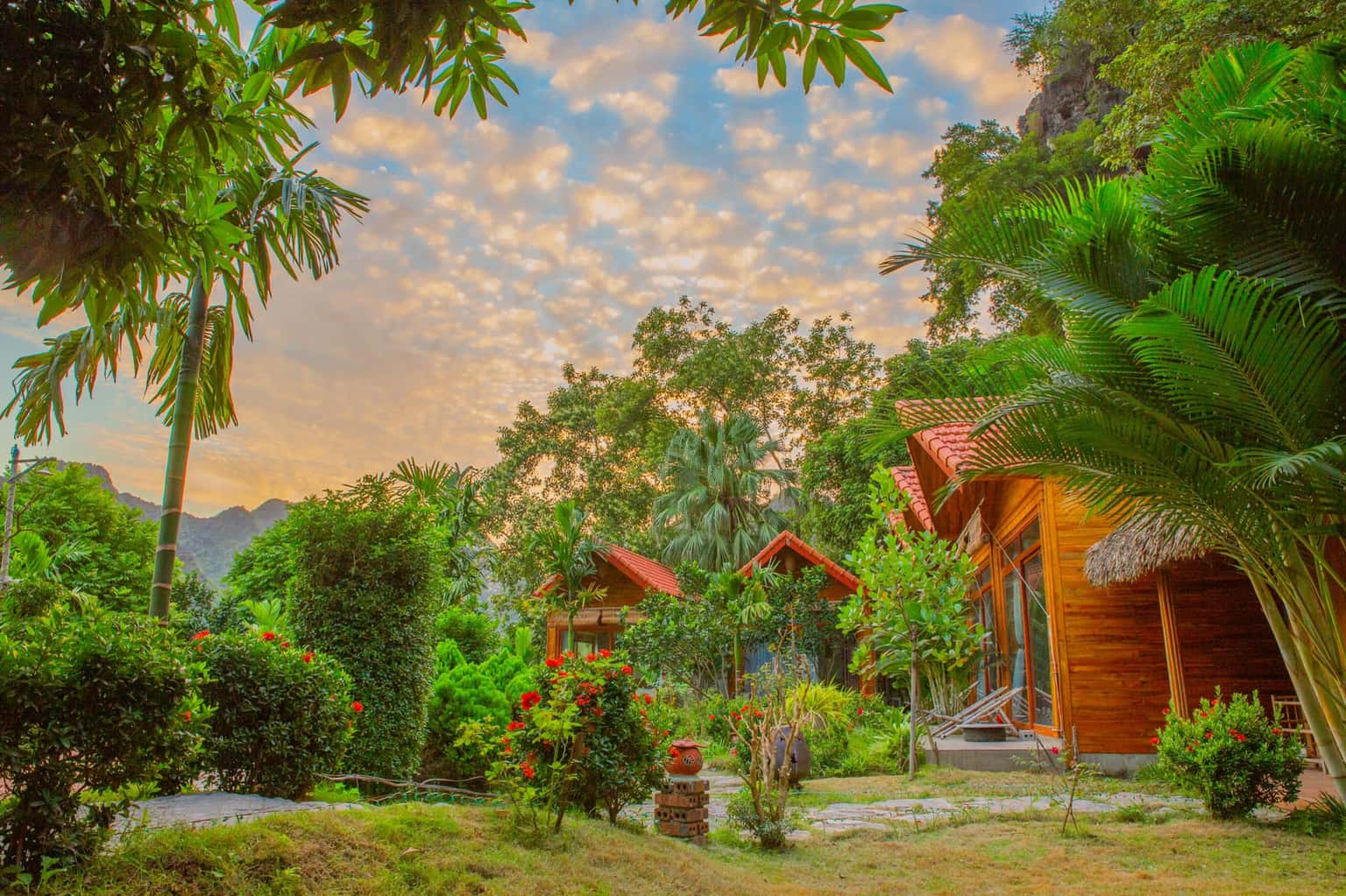 bungalow view vuon green mountain homestay ninh binh
