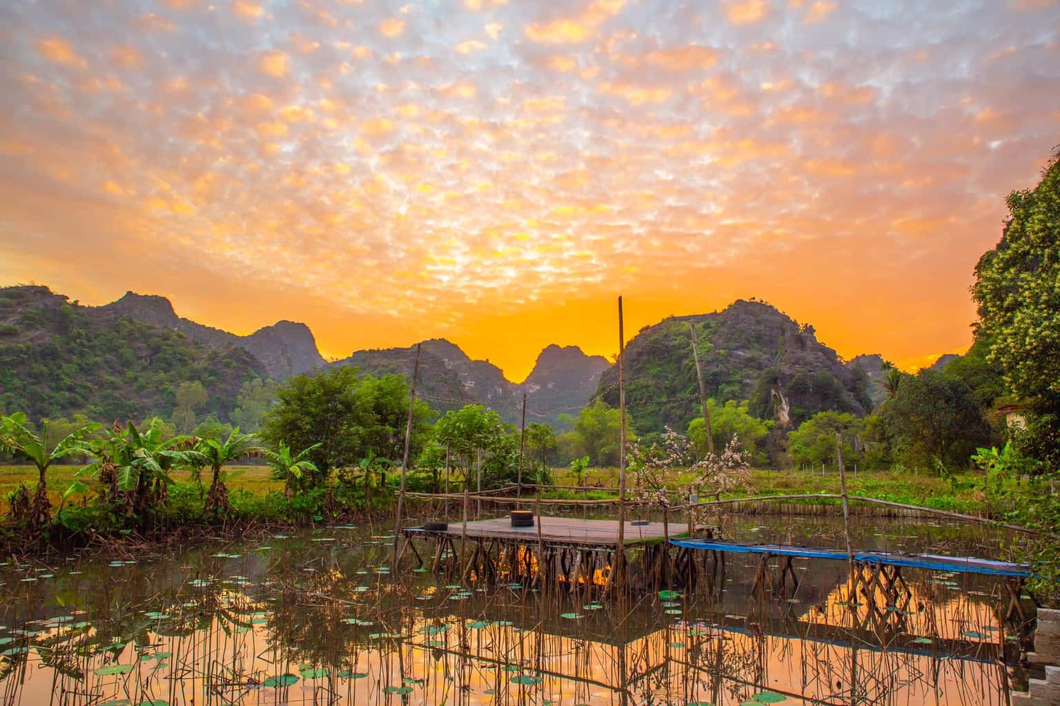 bungalow view vuon green mountain homestay ninh binh