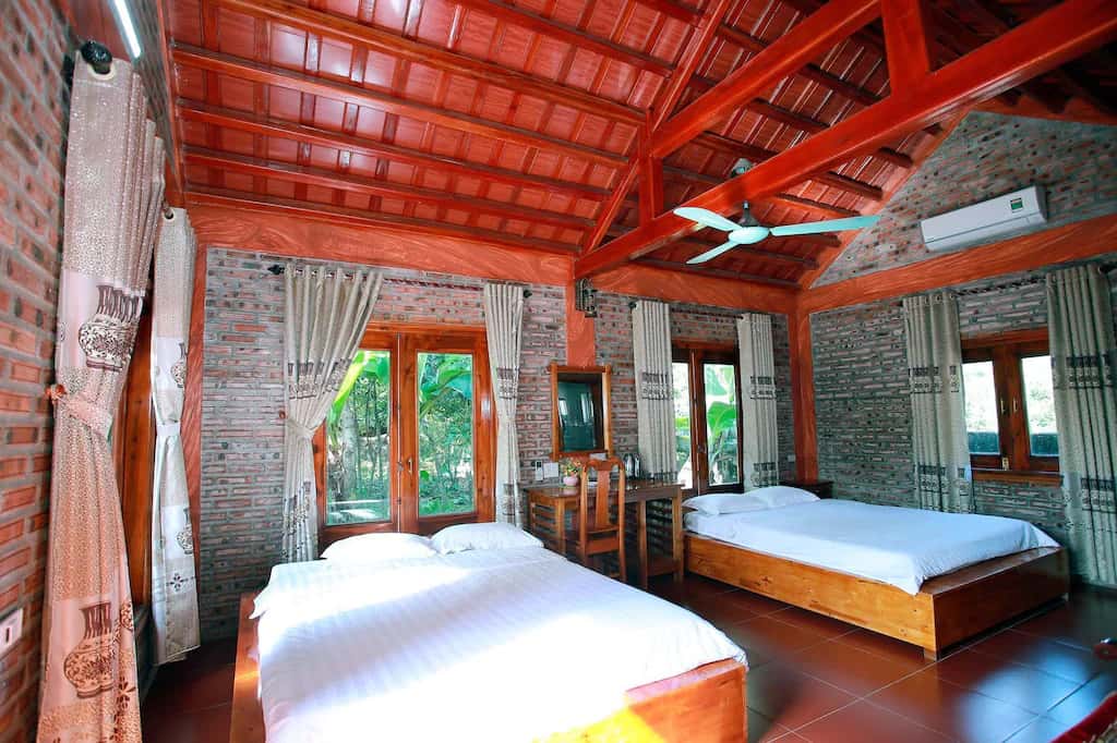 phong gia dinh view vuon ninh binh mountain view homestay