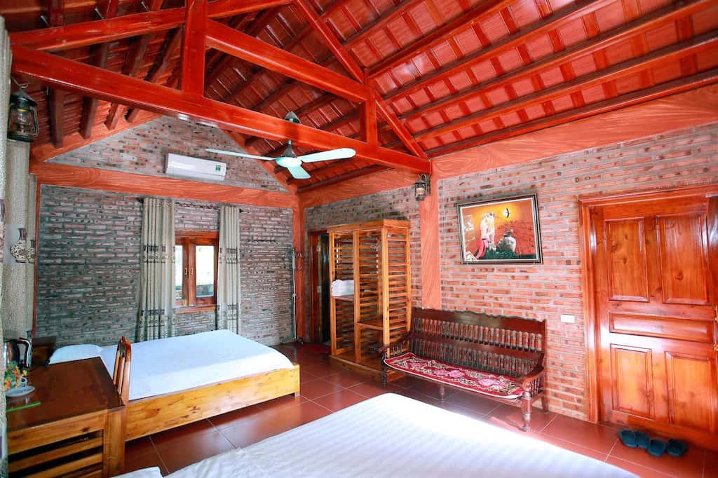 phong gia dinh view vuon ninh binh mountain view homestay