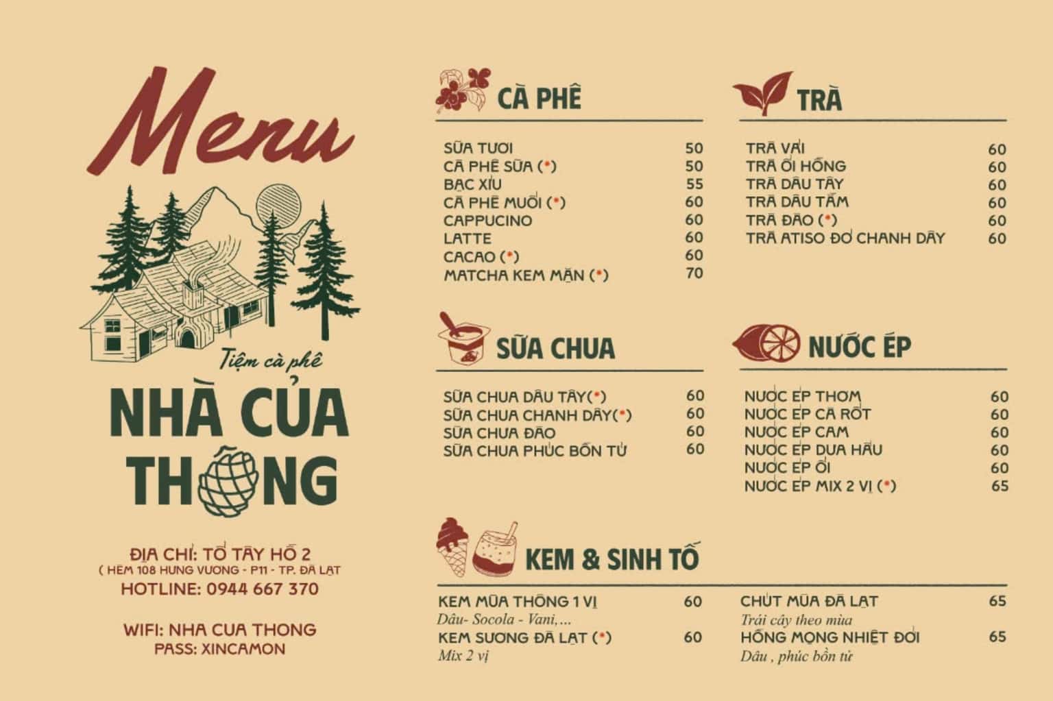 Quán cafe Nhà của Thông (Đà Lạt) — ảnh 15