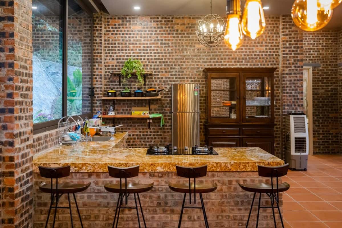 phong bep brick-house homestay tam dao vinh phuc