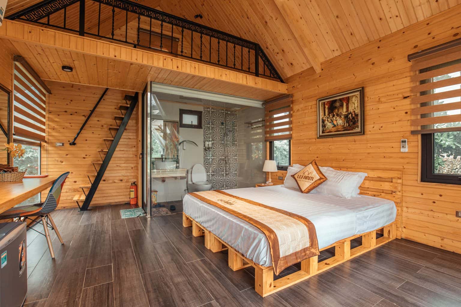 phong ngu bungalow le farm homestay ba vi ha noi 
