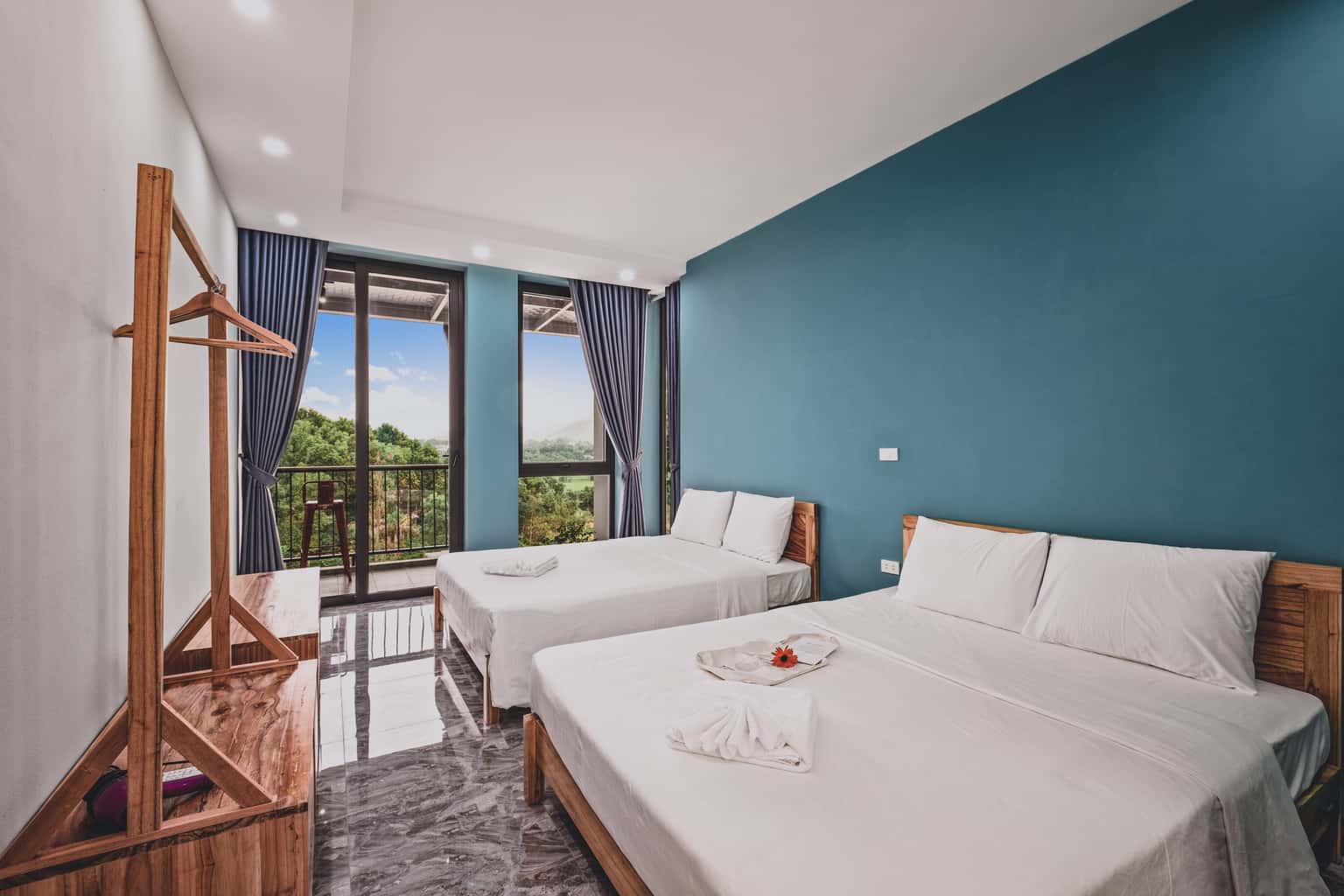 phong ngu flamenco villa de montana homestay ba vi ha noi 