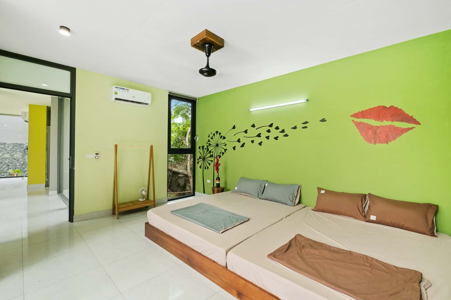 phong ngu den may trang gieng homestay hoa binh 