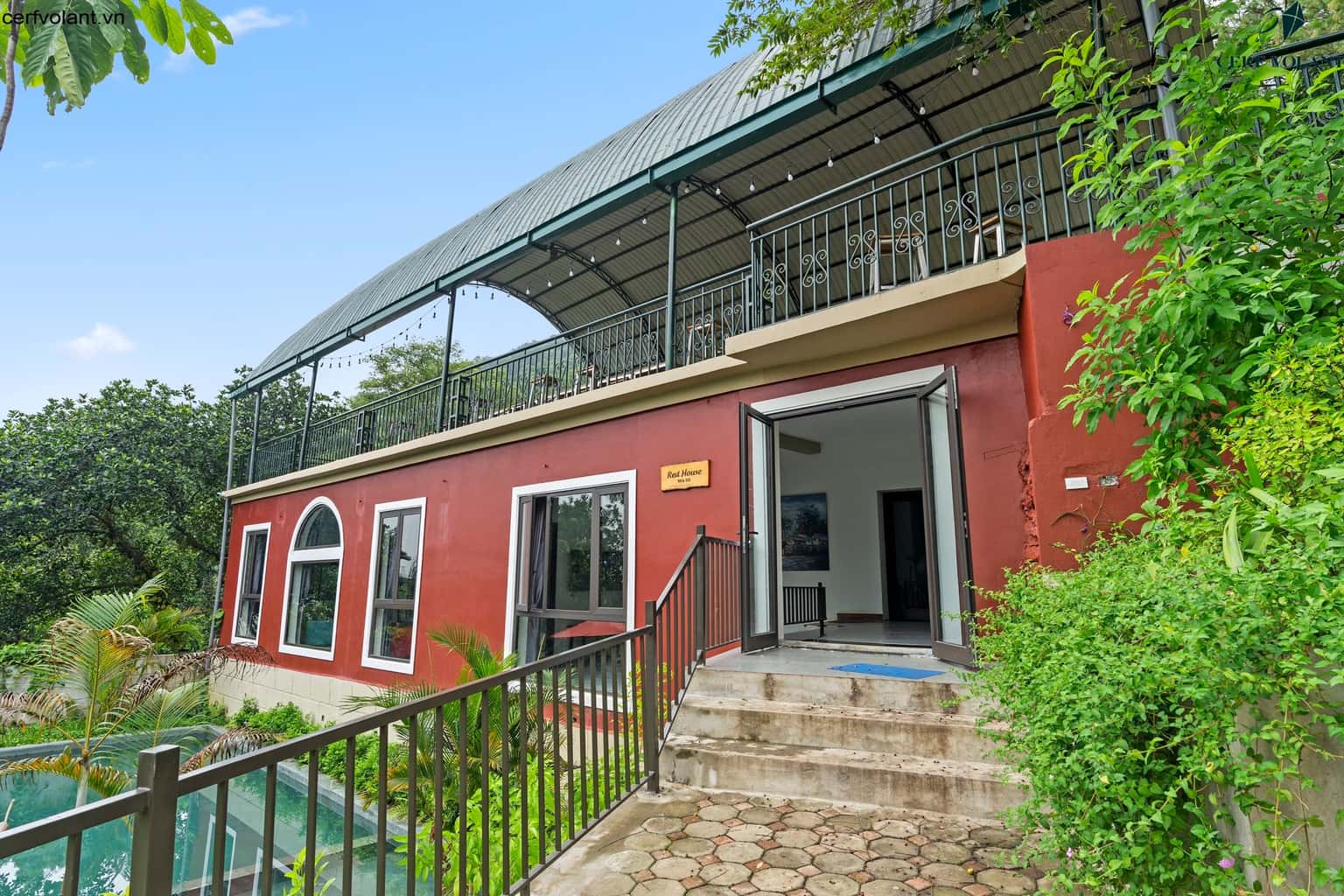 justfly cerf volant red house soc son