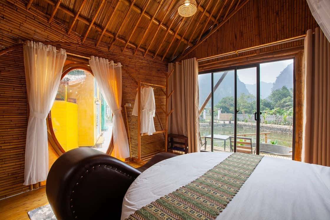 justfly trang an lamia bungalow bamboo bungalow ninh binh