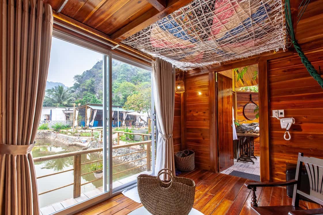 justfly trang an lamia bungalow wooden bungalow family ninh binh