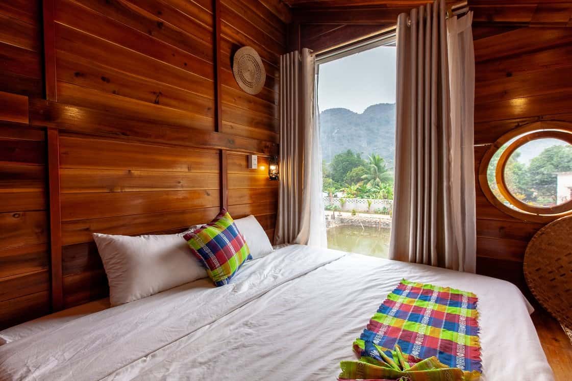 justfly trang an lamia bungalow wooden bungalow family ninh binh