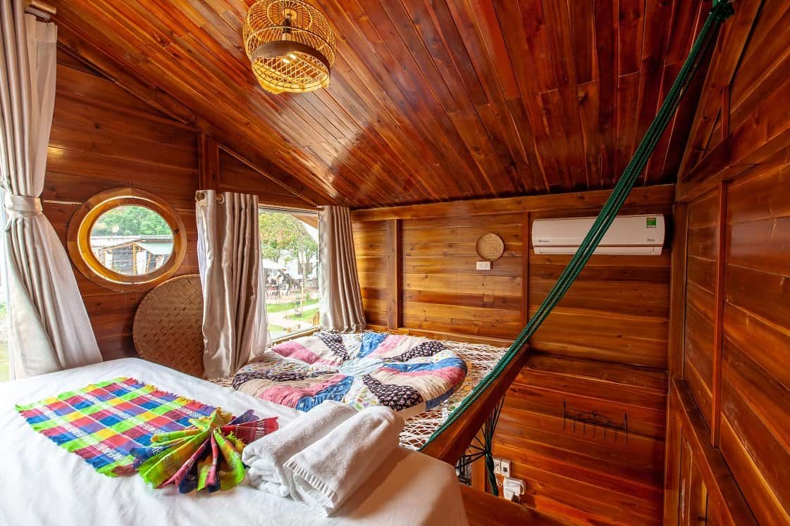 justfly trang an lamia bungalow wooden bungalow family ninh binh