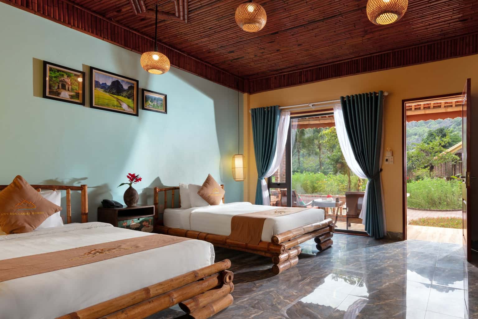 justfly ans eco garden deluxe garden view triple ninh binh 