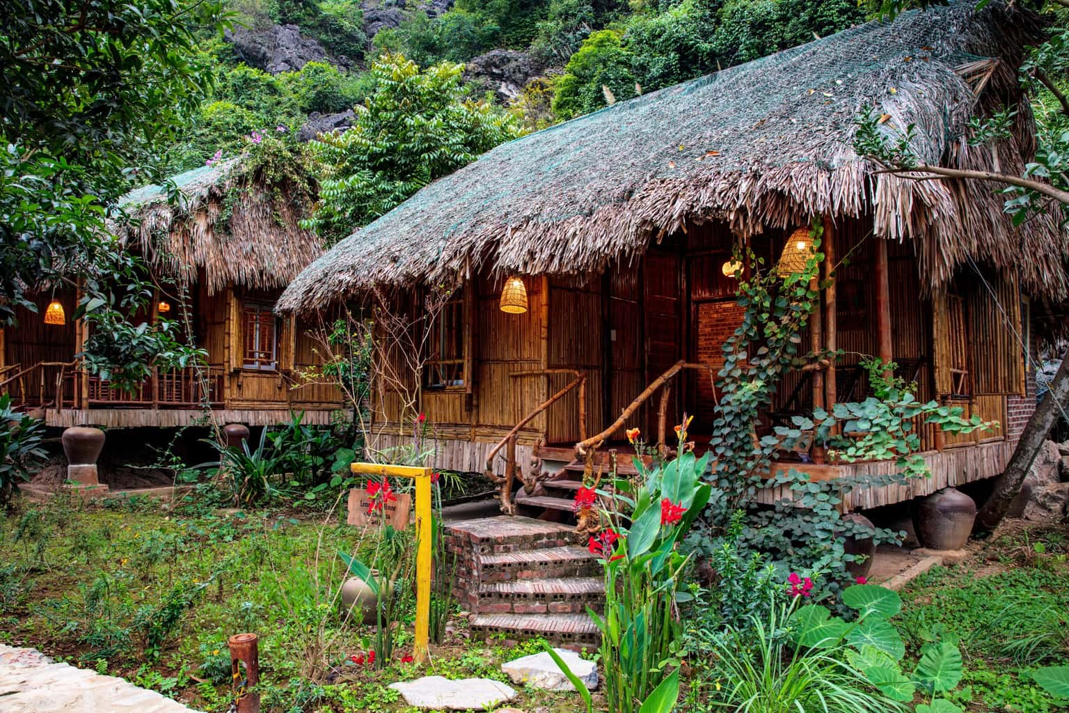 justfly ans eco garden bungalow lake view triple ninh binh