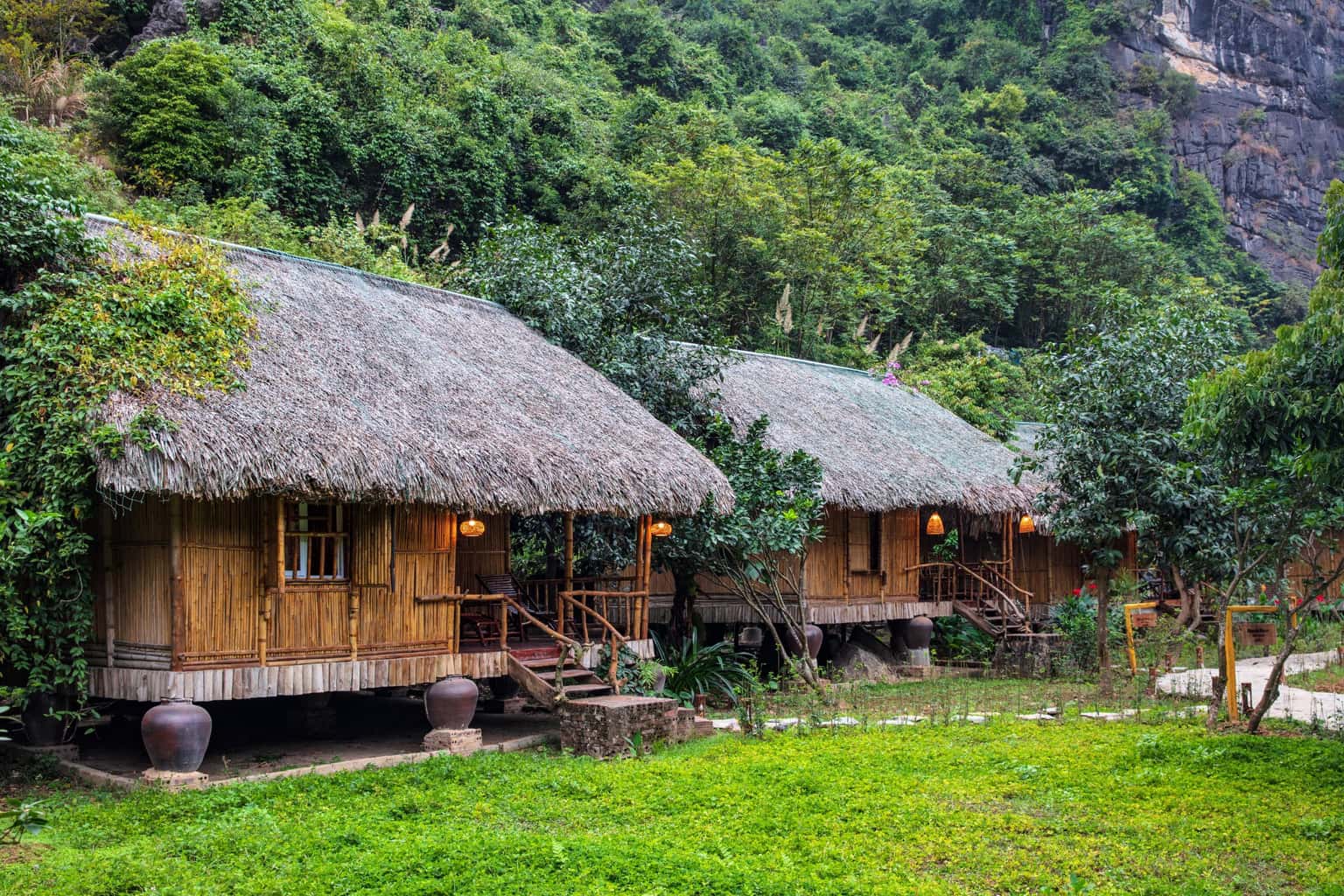 justfly ans eco garden bungalow lake view triple ninh binh