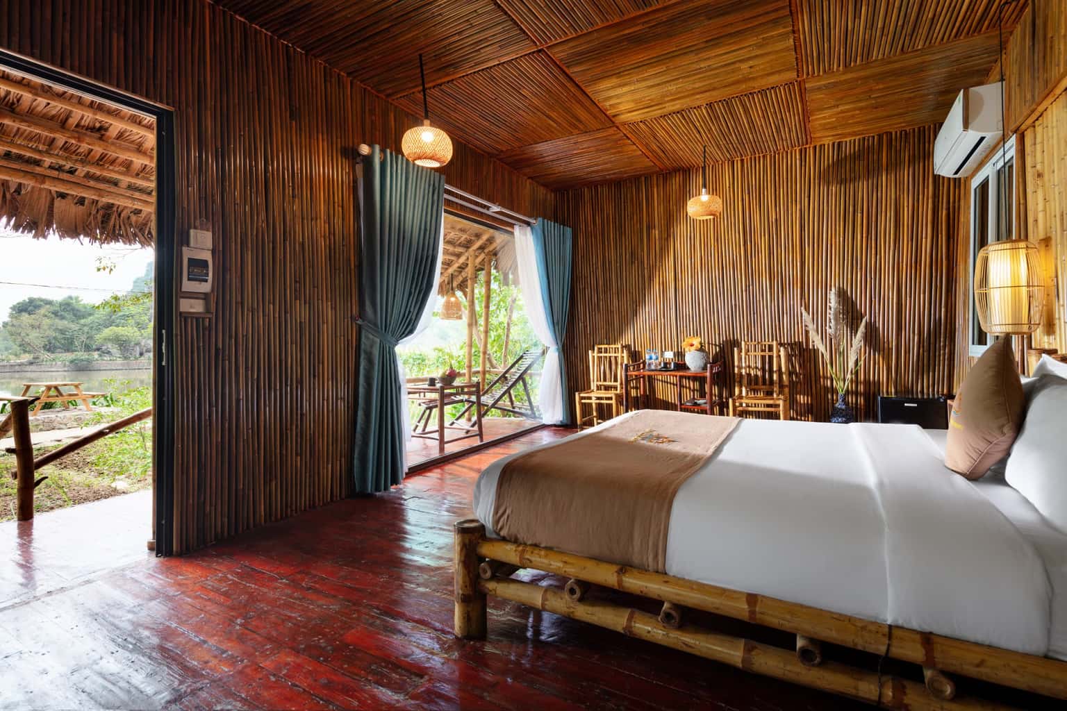 justfly ans eco garden bungalow lake view double ninh binh 
