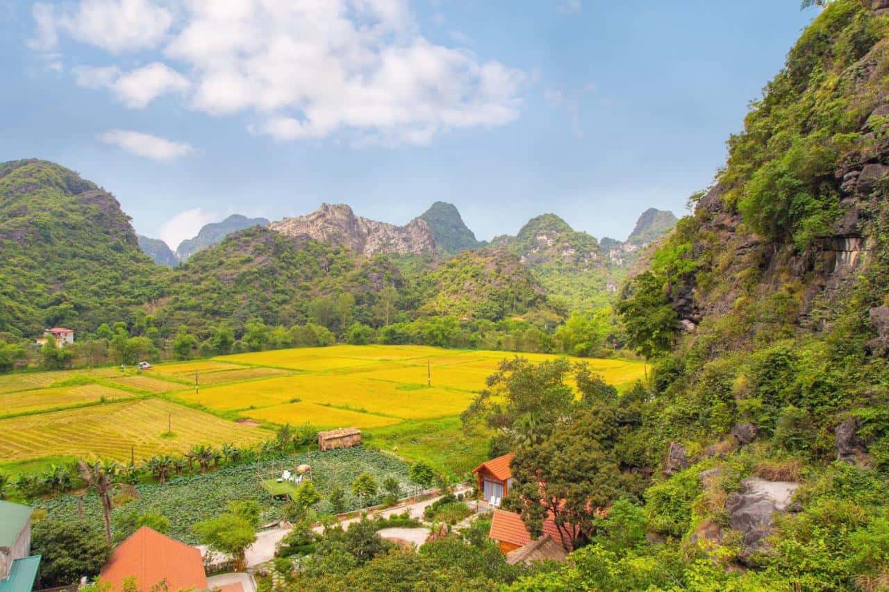 bungalow view vuon green mountain homestay ninh binh