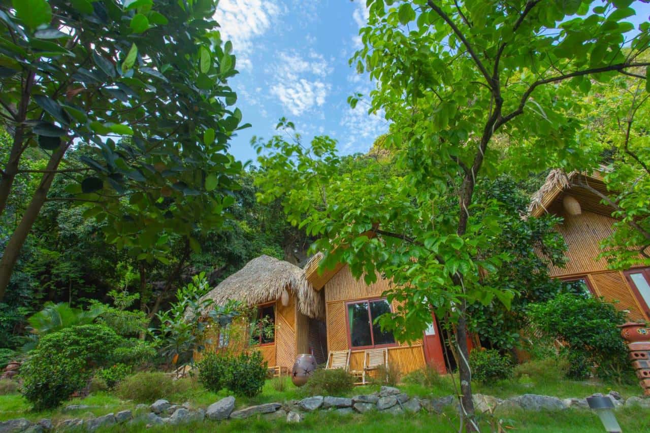 bungalow view vuon green mountain homestay ninh binh