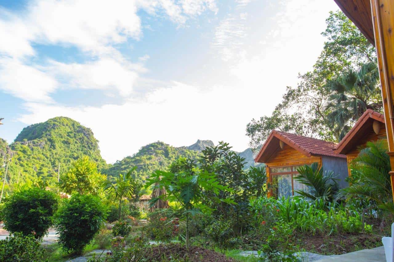 bungalow view vuon green mountain homestay ninh binh