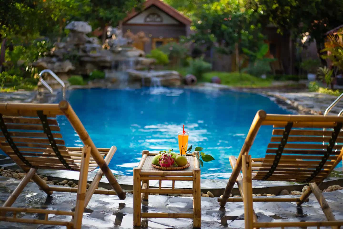 justfly deluxe bungalow poolside ninh binh family homestay ninh binh