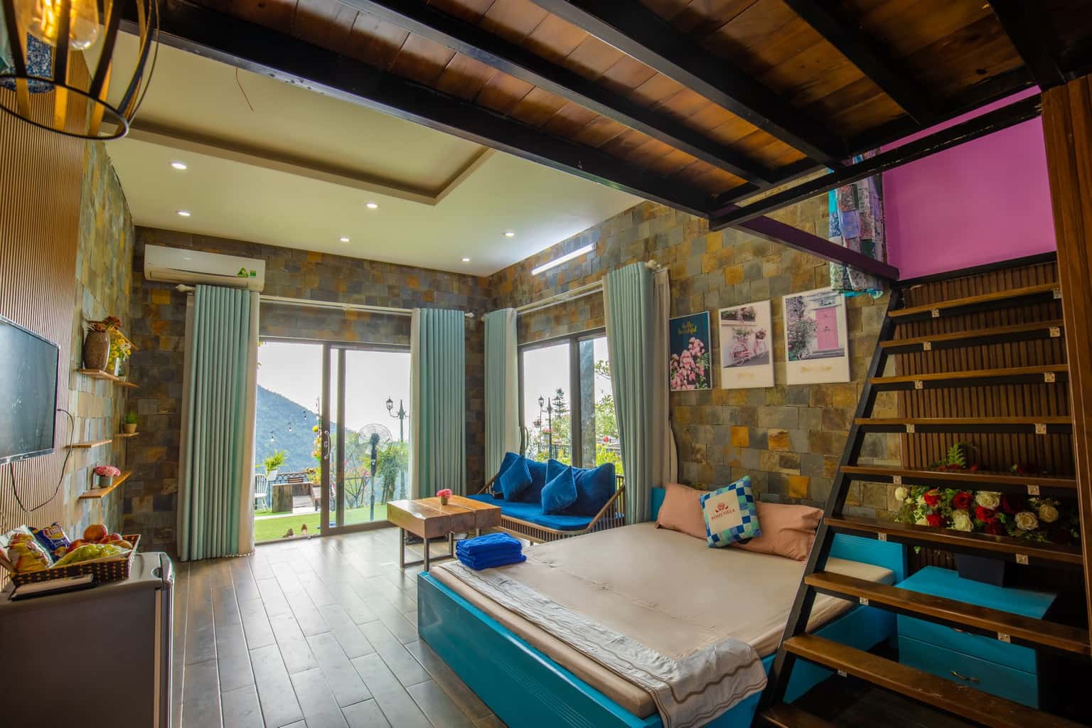 justfly nha nhom rose villa tam dao
