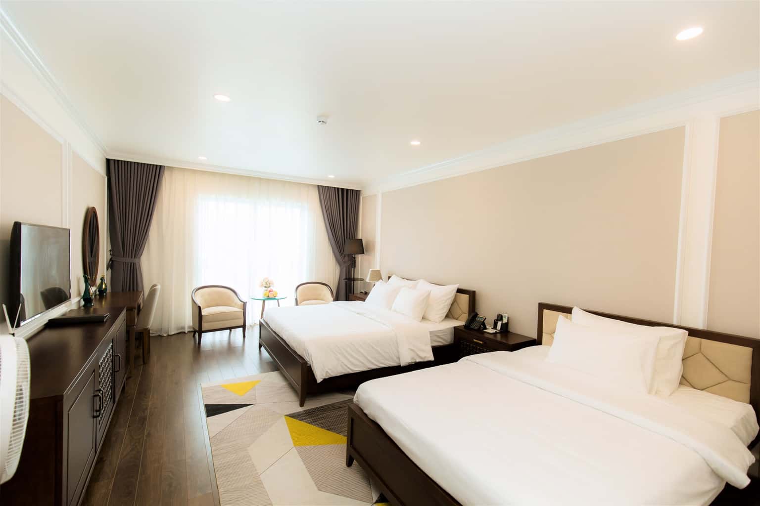 justfly phong deluxe twin pool view glory resort son tay